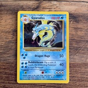 Gyarados 6/102 Base Set Unlimited Holo Rare Vintage WOTC Pokémon — NM NEAR MINT
